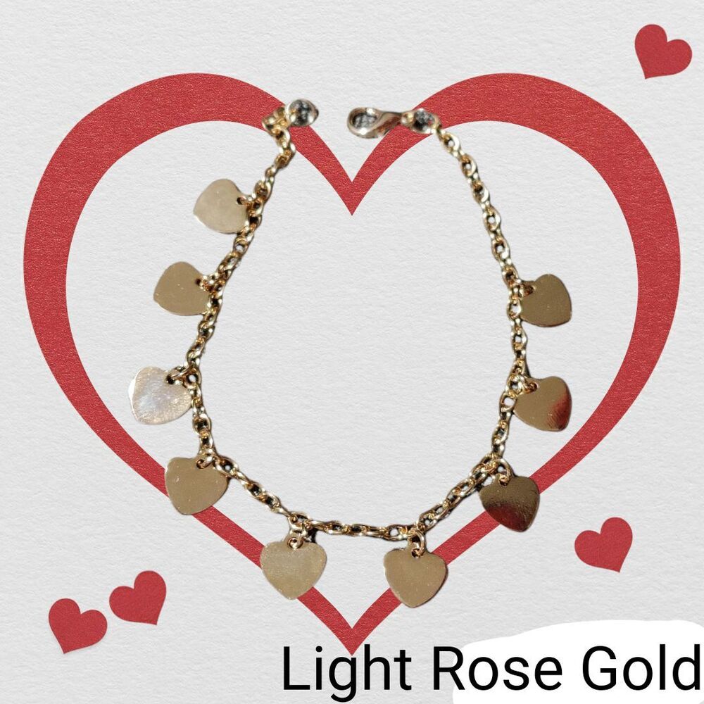 Rose Gold Heart Bracelet
